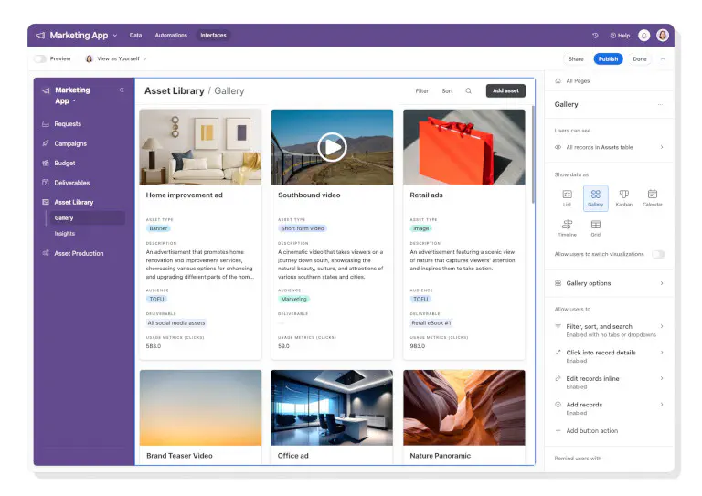 Airtable Interface Designer