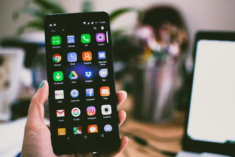 Mobile phone with different apps