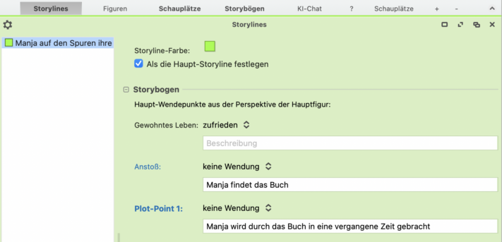 Buch schreiben: Beispiel Plot konstruieren mit Dramaqueen