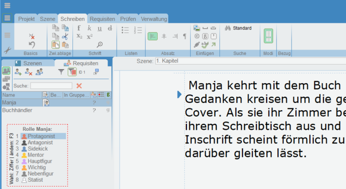 Buch schreiben: Einblick in die Software Patchwork