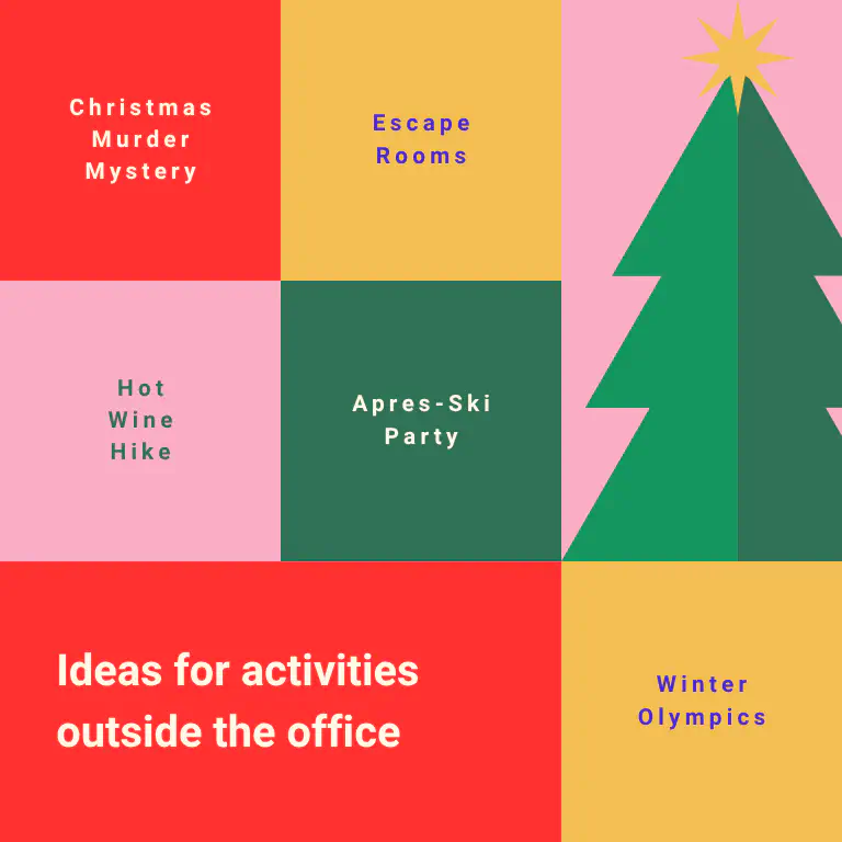 Ideas for a Christmas party outside the company premises