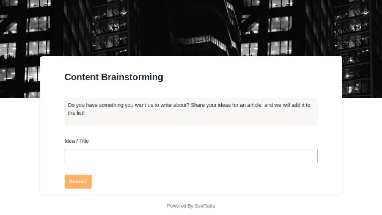 Brainstorming in preparation for content marketing