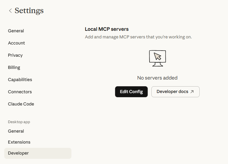 Добавление пользовательского MCP-сервера в Claude Desktop