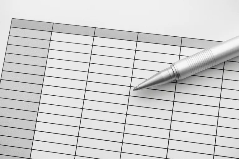 Empty Excel spreadsheet