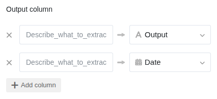 Mehrere Ergebnisspalten konfigurieren