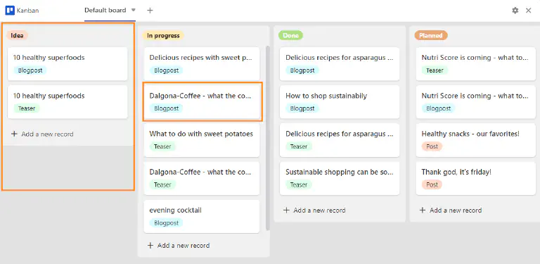 Complemento Kanban