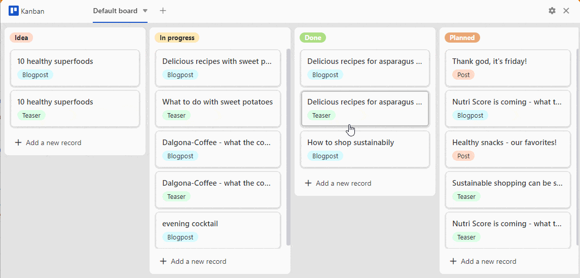 Turnos Kanban