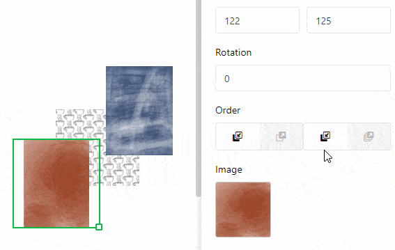 Modifier l’ordre de l’image statique