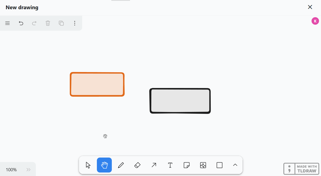 Herramienta de selección en el plugin de la pizarra