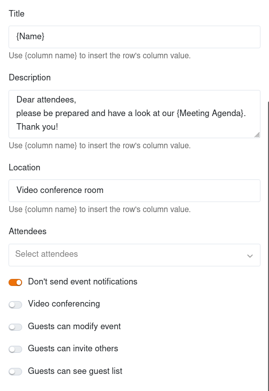 más ajustes para eventos en Google Calendar