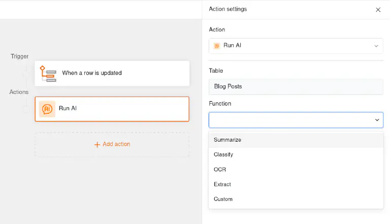 Mithilfe eines KI-Modells ausführbare Aktionen