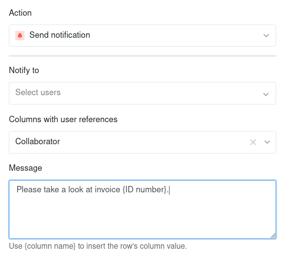 Benachrichtigung per Automation versenden