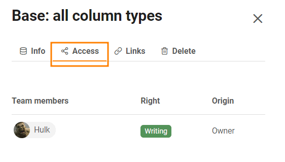 Access