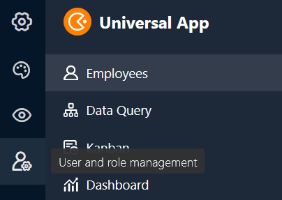 Icono de gestión de usuarios y funciones