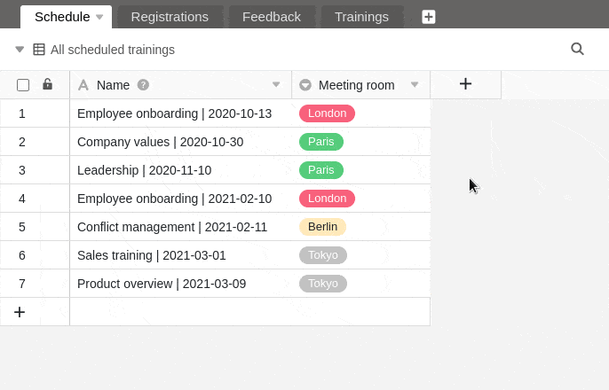 Создайте колонку с флажком