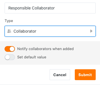 Enable notifications to collaborators added to an collaborator column.