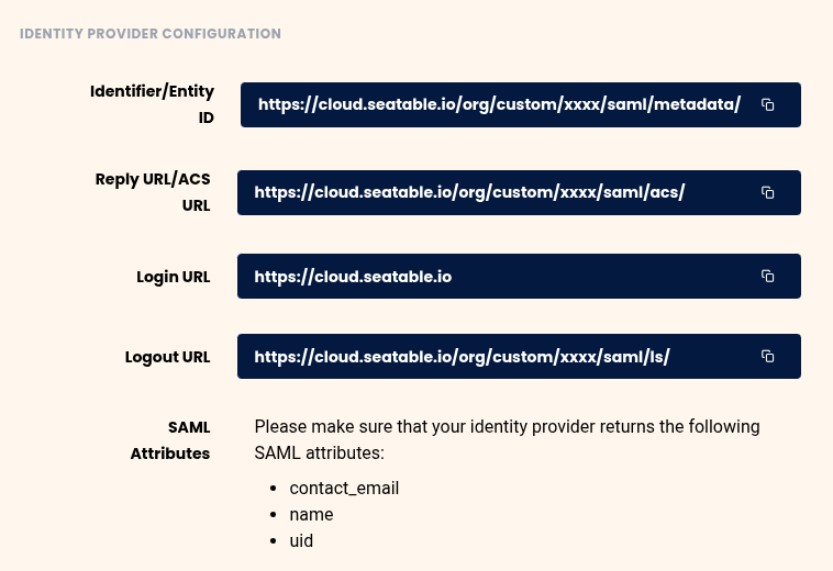 Информация в управлении командами SeaTable Cloud