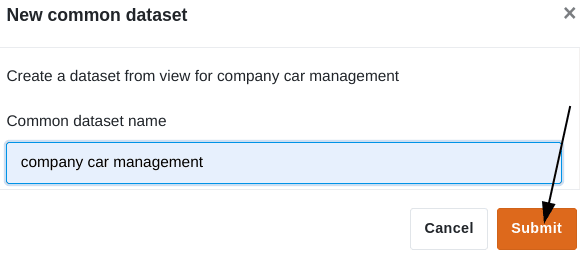 Creating a common dataset