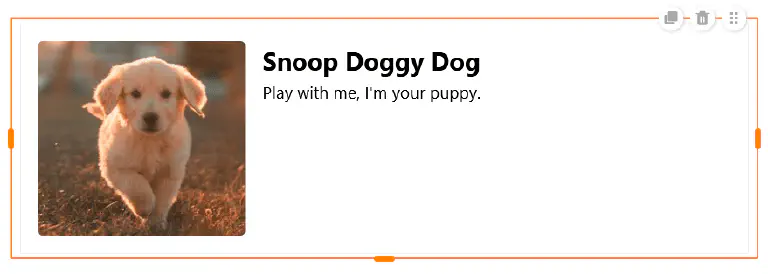 Элемент карточки на настраиваемых страницах в SeaTable 4.3