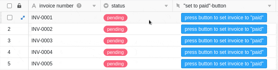 Ejemplo de aplicación del botón en combinación con automatismos