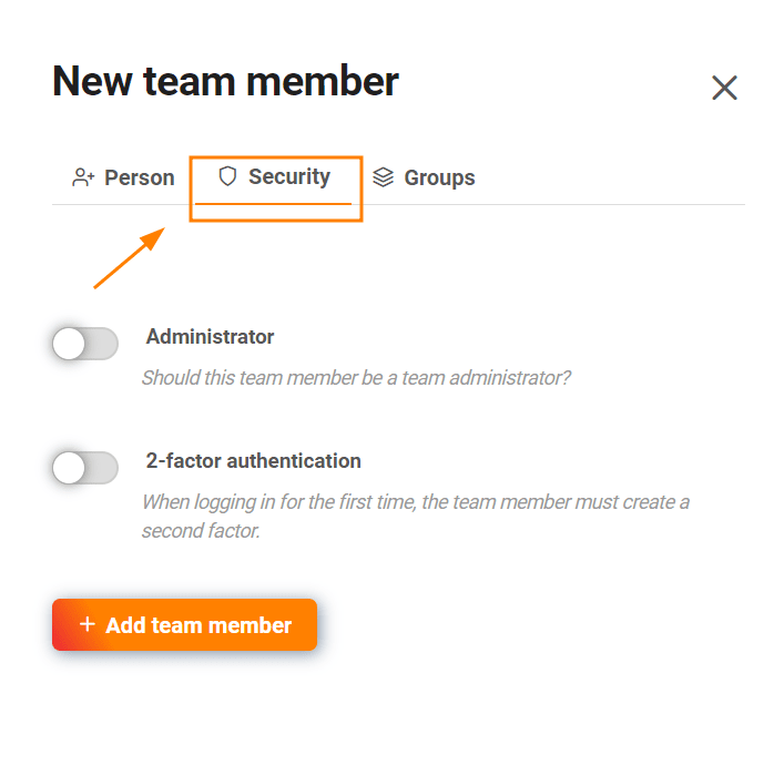 Miembro del equipo que añade seguridad