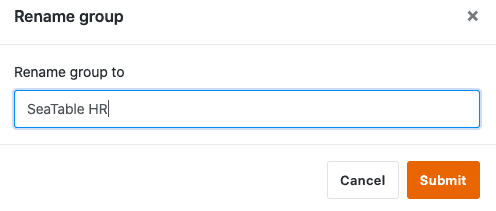 Cambiar el nombre de un grupo
