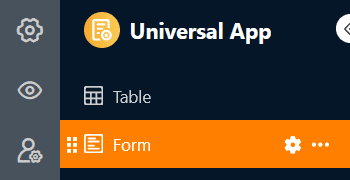 Изменение настроек страницы формы