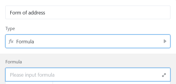 Добавление столбца формул и ввод формулы в редакторе