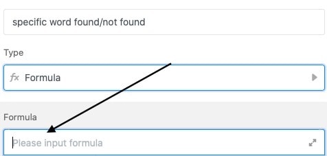 Ввод формулы в предназначенное для этого текстовое поле
