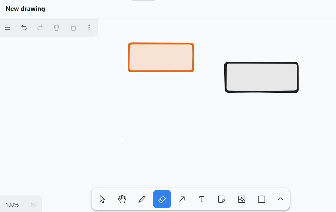Hand tool in the whiteboard plug-in