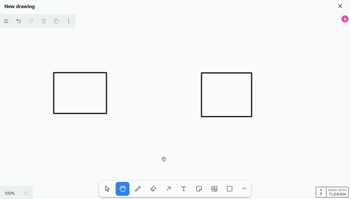 Arrow tool in the whiteboard plugin
