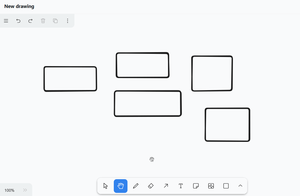 Eraser in the whiteboard plugin