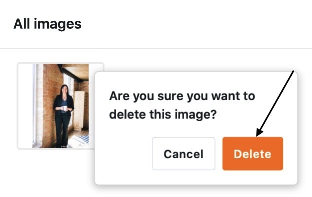 Confirmation of deletion