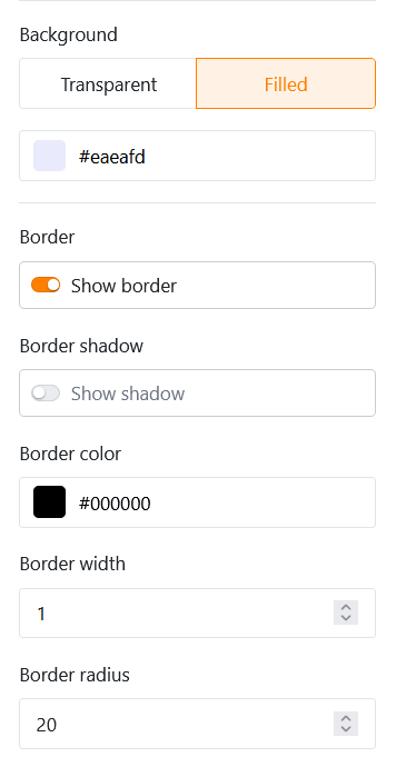Configuración de elementos para textos formateados en páginas individuales