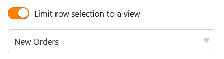 Restrict links to one view