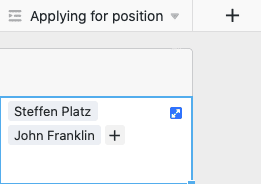 Double-click in a link column