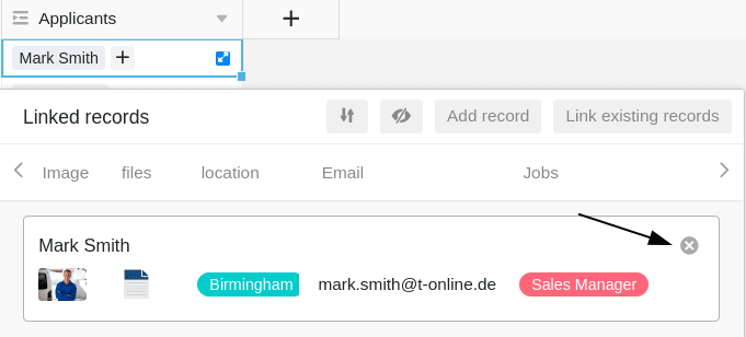 Remove links