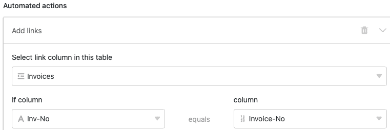 Definition der automatisierten Aktion