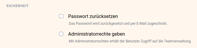 Ein Teammitglied zum Administrator machen