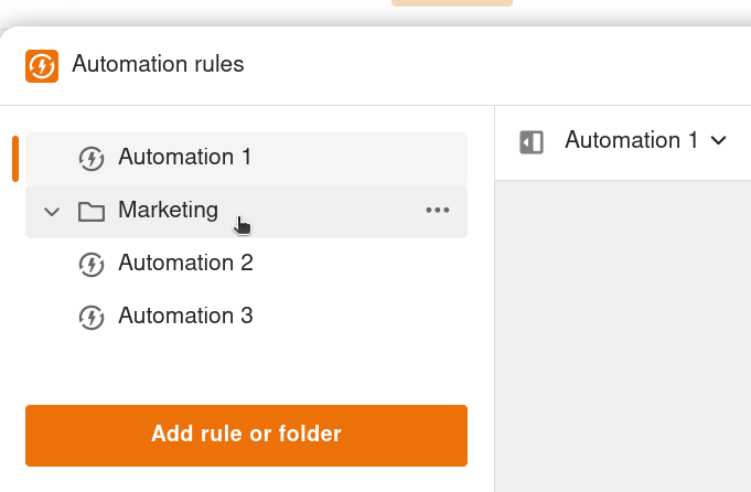 Automatisierungsregeln verschieben
