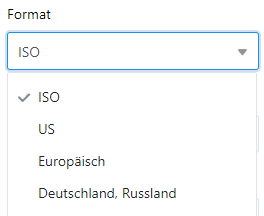 dynamic element date format