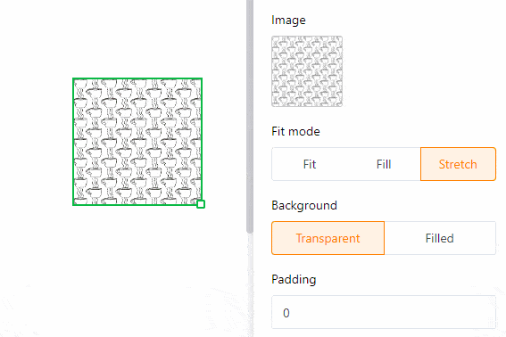 Color static image background