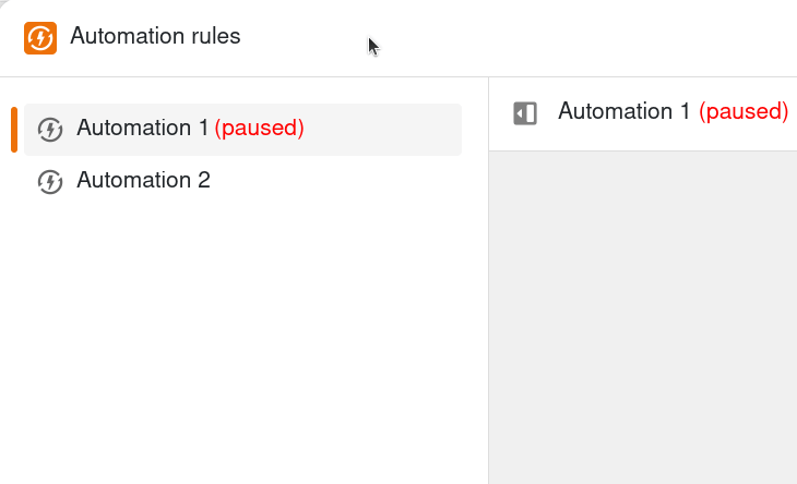 Automatisierungsregel wieder starten