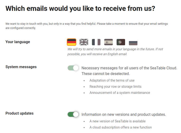Gestionar las notificaciones por correo electrónico