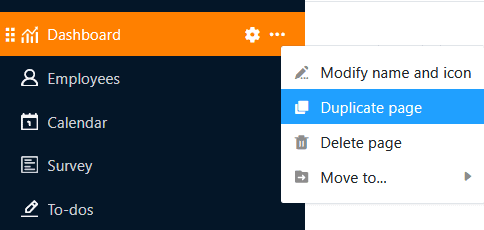 Página duplicada en Universal App