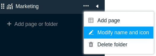 Personalizar el nombre y el icono de una carpeta en su aplicación universal
