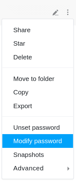 Ajuste de la contraseña base