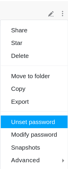 Anulación de una contraseña base