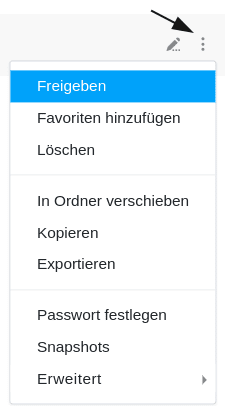 Share of individual spreadsheets from the start page