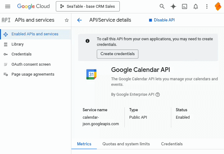 chame a Google Auth Platform